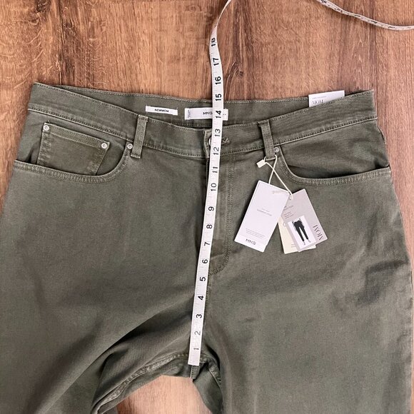NEW Mango Olive Mom High Waist Ankle Jeans Sz 16 - Picture 7 of 10